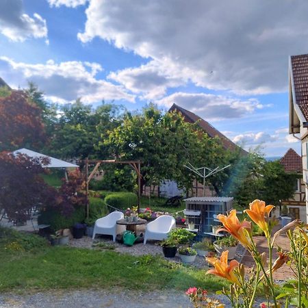 Minicamping Und B&B Apartment Hintergarten Niederorschel エクステリア 写真